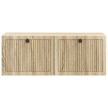 Wandbeugel TV-kast Sonoma Eiken 78,5 x 31 x 30 cm Bewerkt hout