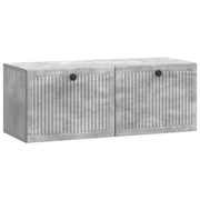 Wandkast TV 78,5x31x30 cm betongrijs bewerkt hout