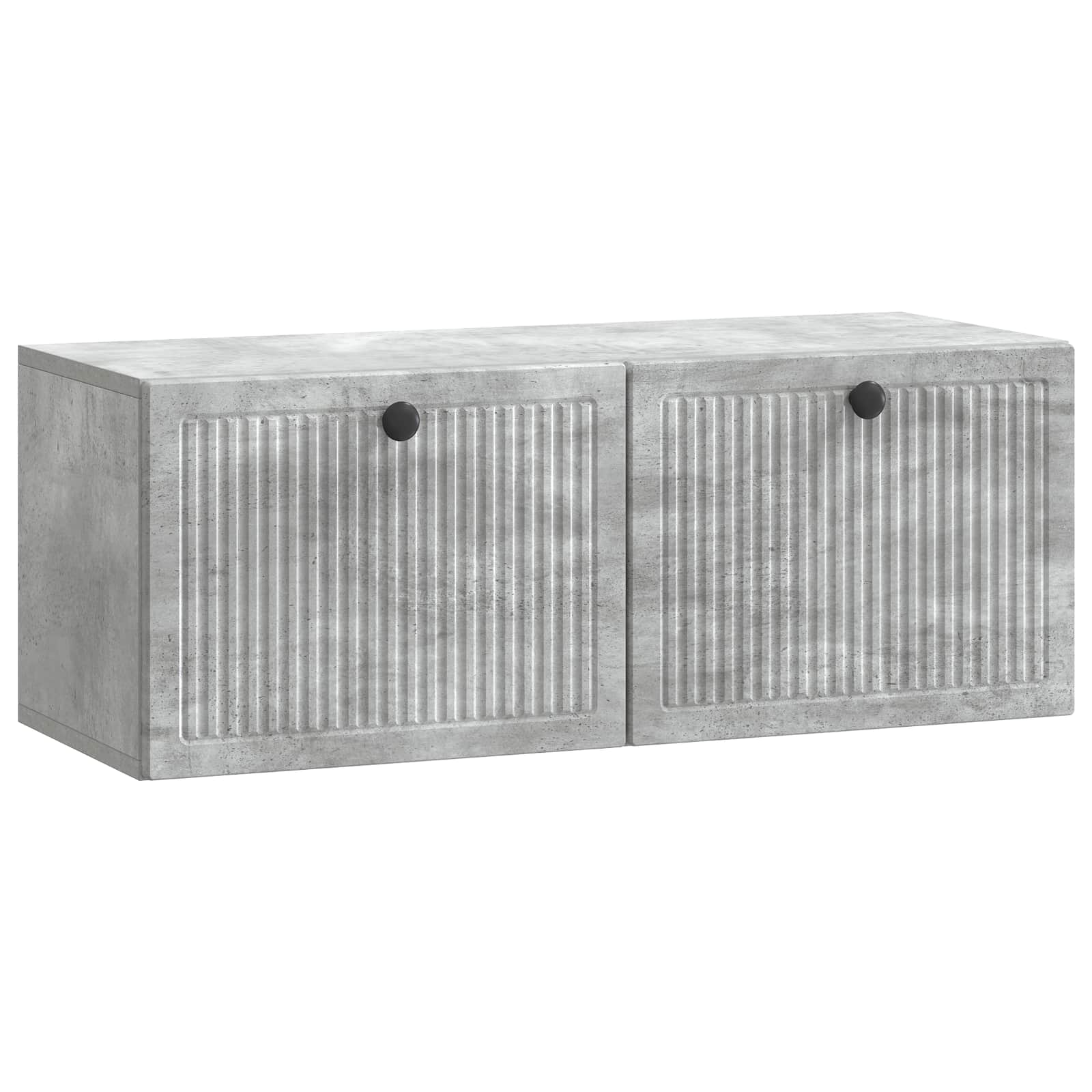 Wandbeugel TV-kast Betongrijs 78,5 x 31 x 30 cm Bewerkt hout
