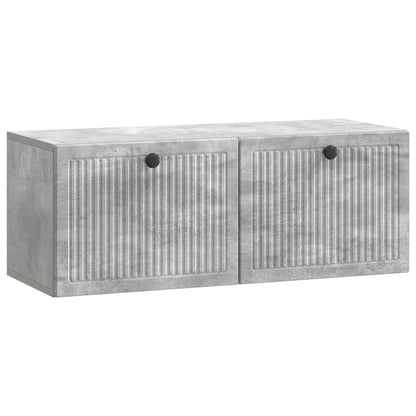 Wandbeugel TV-kast Betongrijs 78,5 x 31 x 30 cm Bewerkt hout