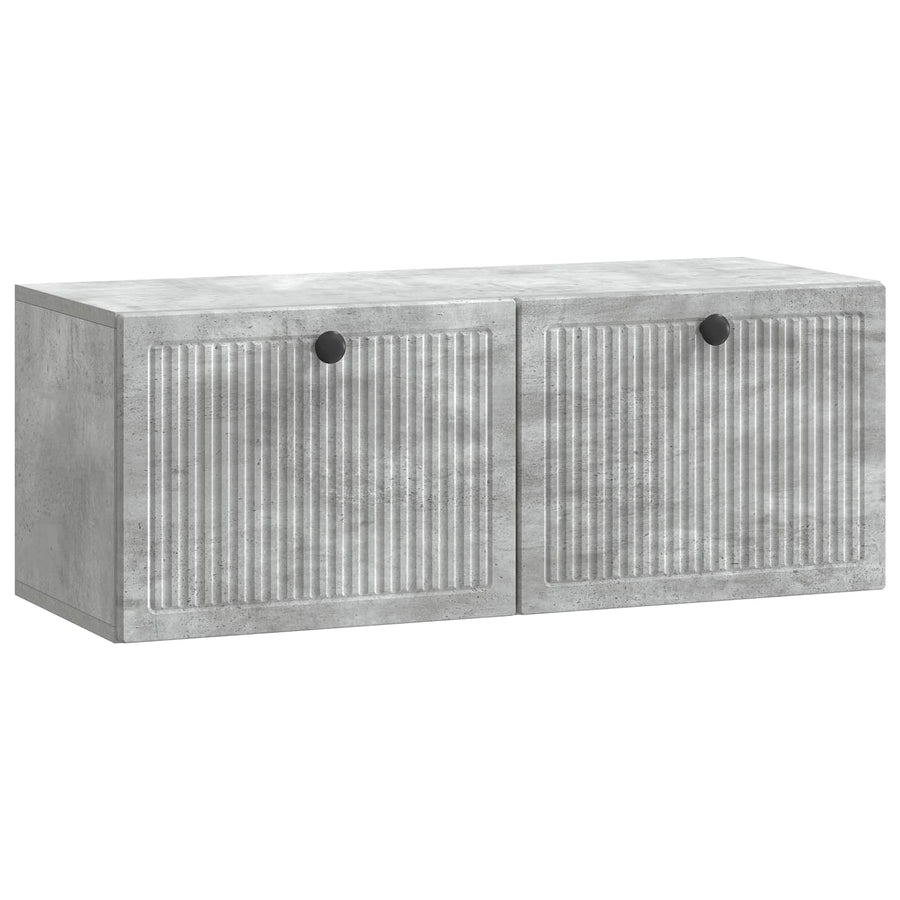 Wandbeugel TV-kast Betongrijs 78,5 x 31 x 30 cm Bewerkt hout