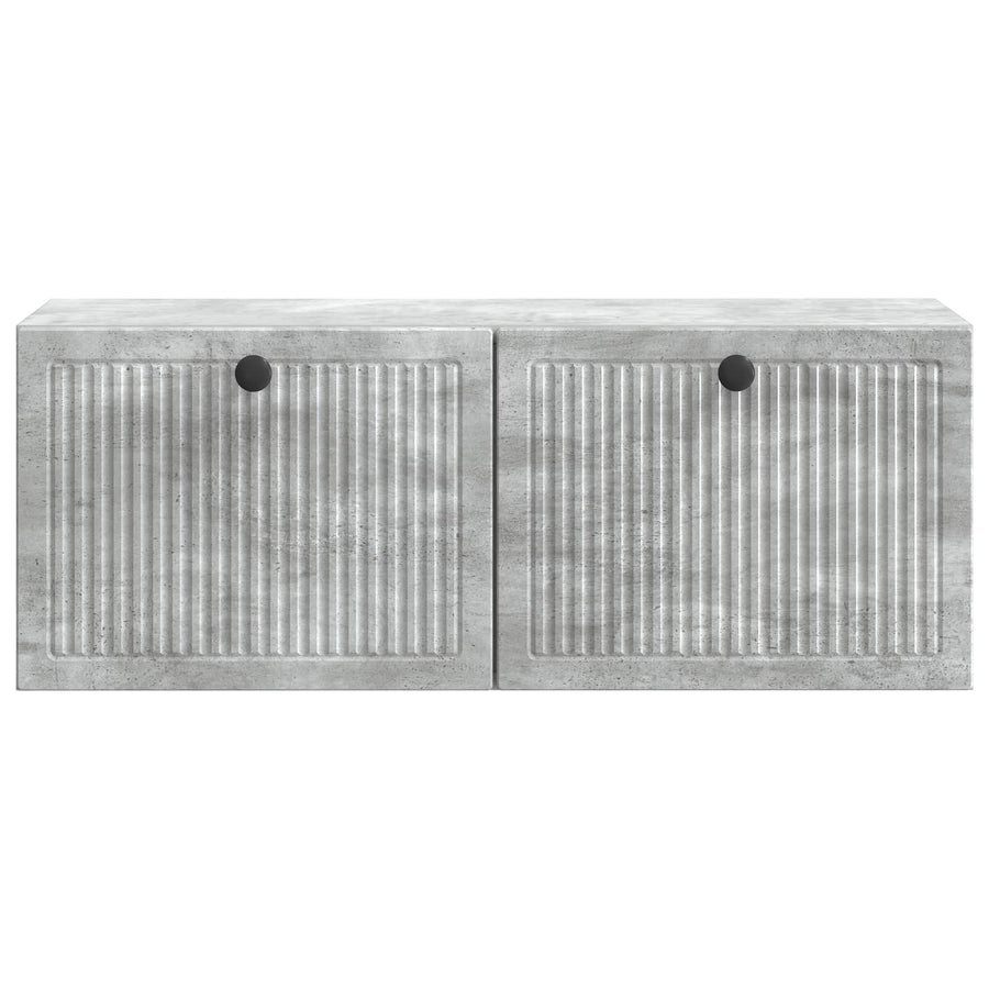 Wandbeugel TV-kast Betongrijs 78,5 x 31 x 30 cm Bewerkt hout