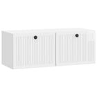 Tv-kast 78,5x31x30 cm hoogglans wit bewerkt hout