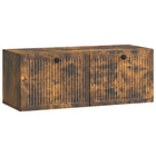 Wall bracket TV cabinet Smoked oak 78.5 x 31 x 30 cm Engineered wood