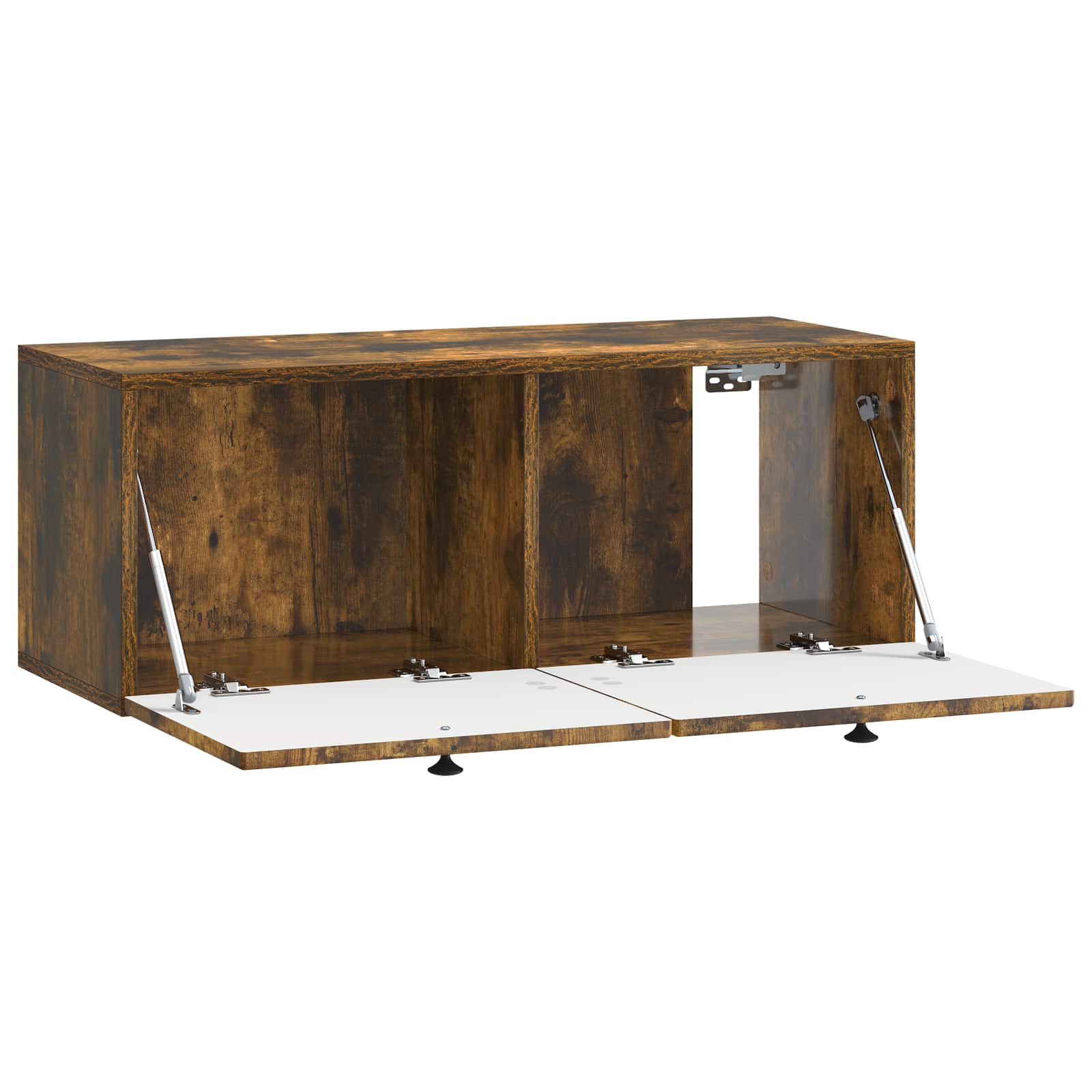 Wandbeugel TV-kast Gerookt eiken 78,5 x 31 x 30 cm Bewerkt hout