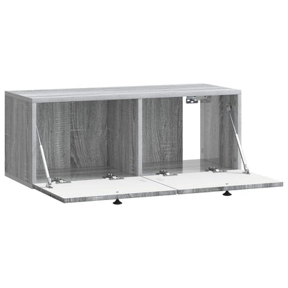 Wandbeugel TV-kast Grijs sonoma 78,5 x 31 x 30 cm Bewerkt hout