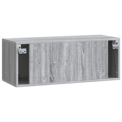 Wandbeugel TV-kast Grijs sonoma 78,5 x 31 x 30 cm Bewerkt hout