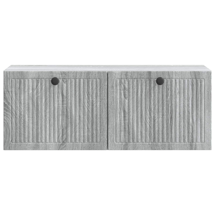 Wandbeugel TV-kast Grijs sonoma 78,5 x 31 x 30 cm Bewerkt hout