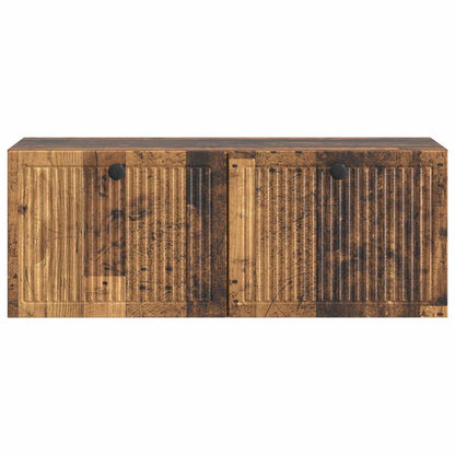 Wandbeugel TV-kast Oud hout 78,5 x 31 x 30 cm Bewerkt hout
