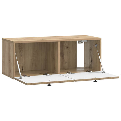 Wandbeugel TV-kast Artisanaal eiken 78,5 x 31 x 30 cm