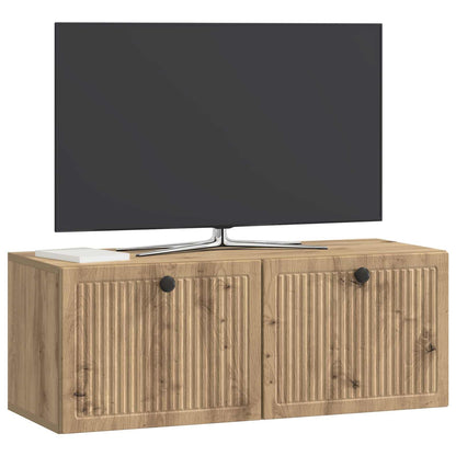 Wandbeugel TV-kast Artisanaal eiken 78,5 x 31 x 30 cm
