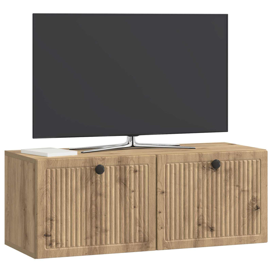 Wandbeugel TV-kast Artisanaal eiken 78,5 x 31 x 30 cm