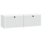 Tv-kast 98x31x30 cm bewerkt hout wit