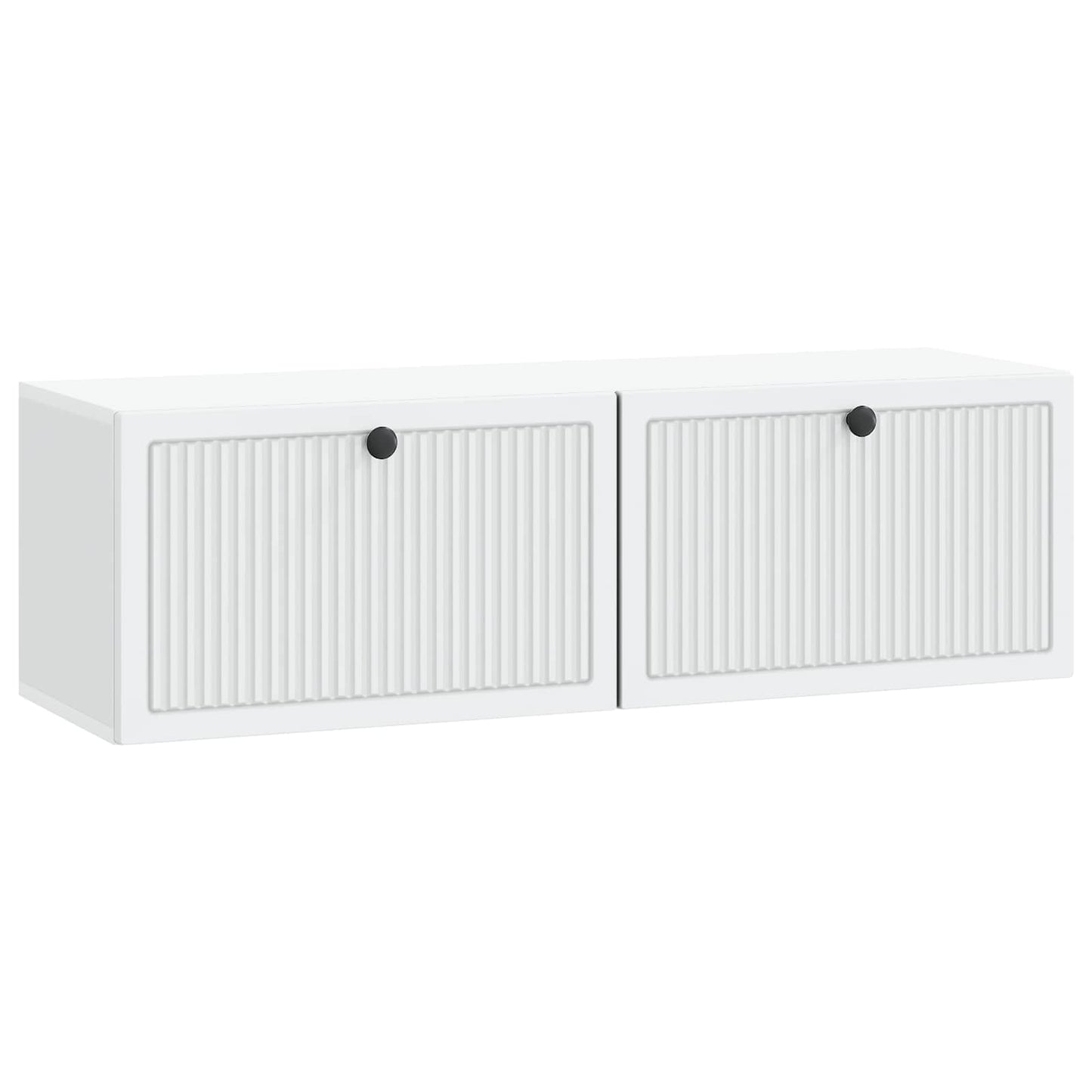 Wandbeugel TV-kast Wit 98 x 31 x 30 cm Bewerkt hout