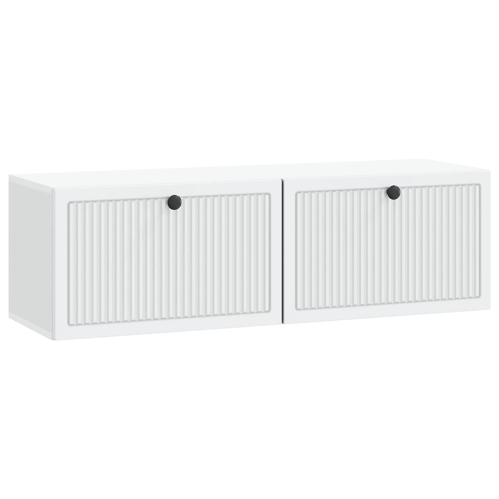 Wandbeugel TV-kast Wit 98 x 31 x 30 cm Bewerkt hout