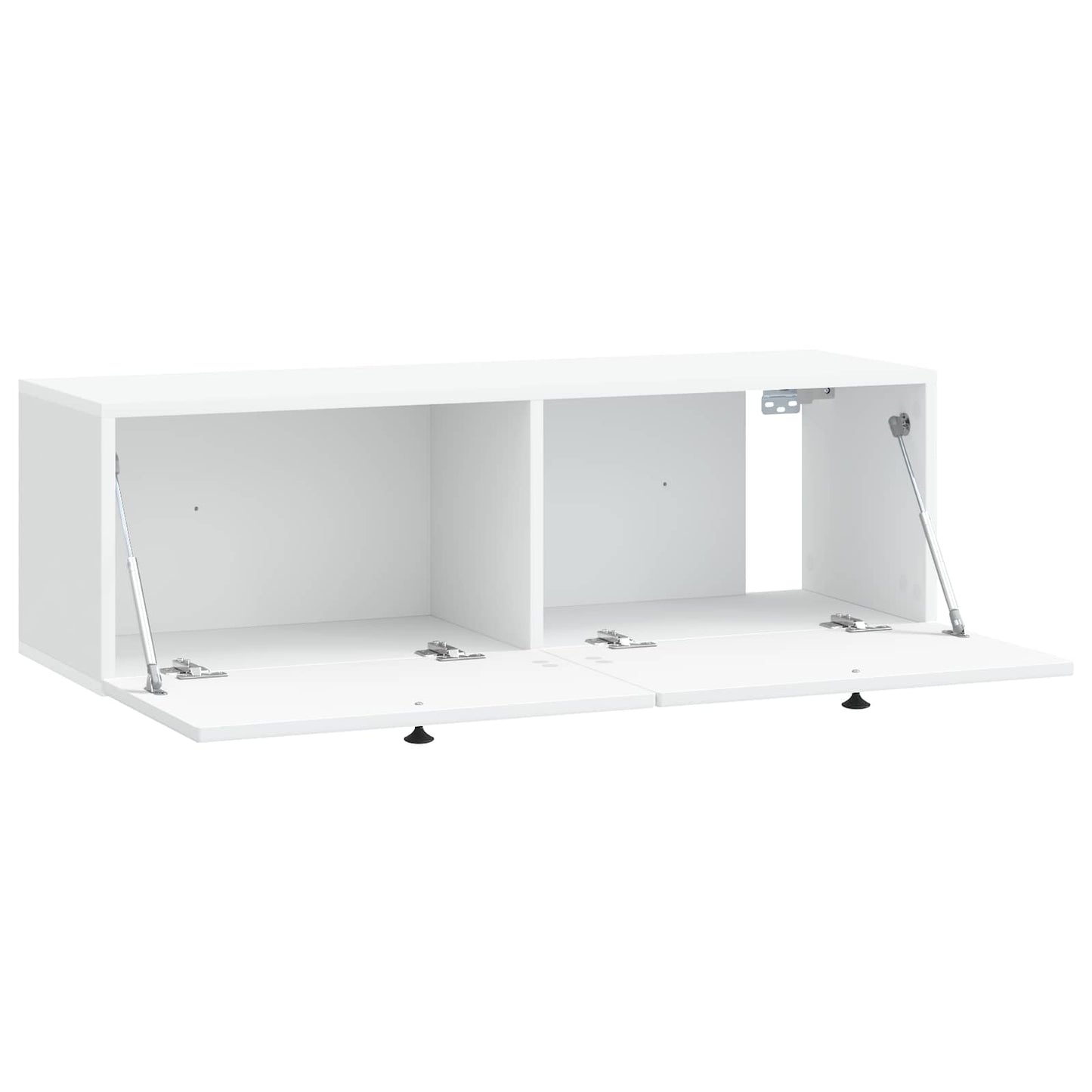 Wandbeugel TV-kast Wit 98 x 31 x 30 cm Bewerkt hout