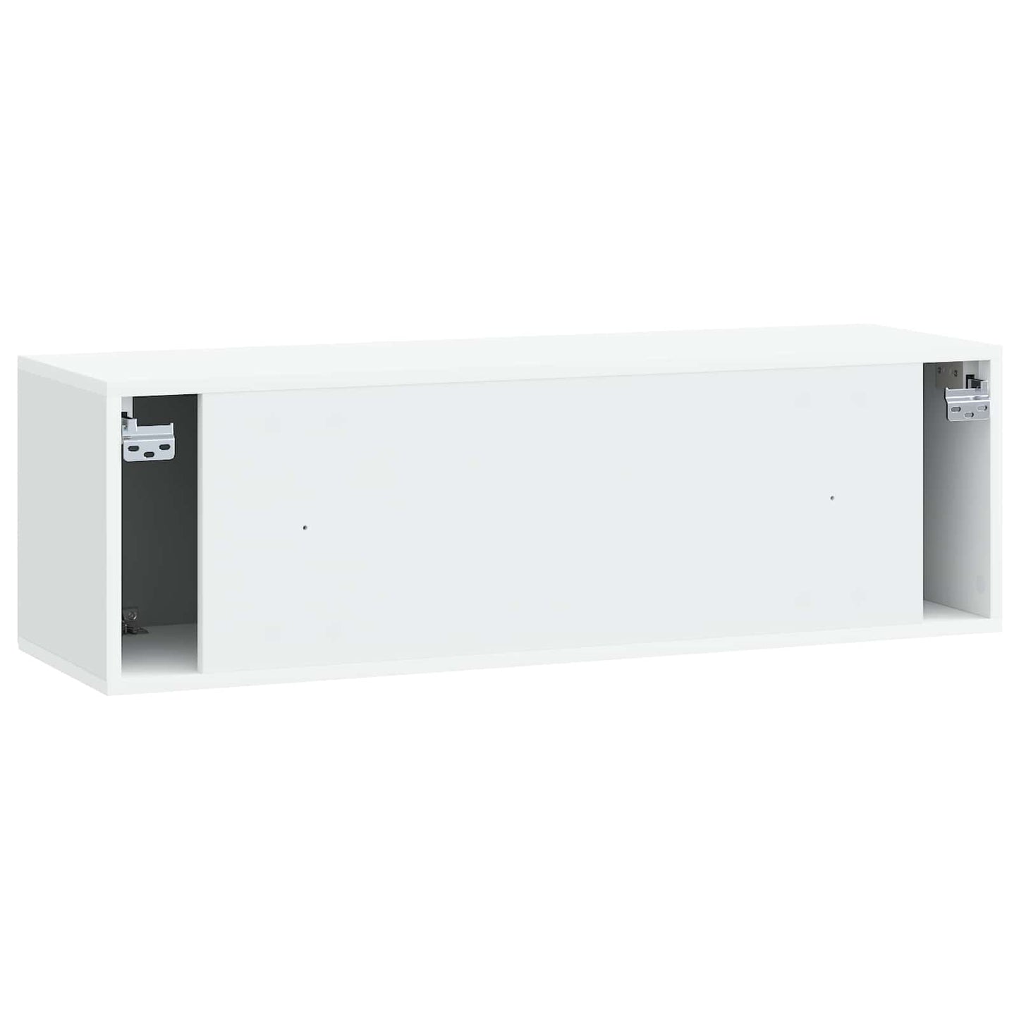 Wandbeugel TV-kast Wit 98 x 31 x 30 cm Bewerkt hout