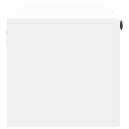 Wandbeugel TV-kast Wit 98 x 31 x 30 cm Bewerkt hout