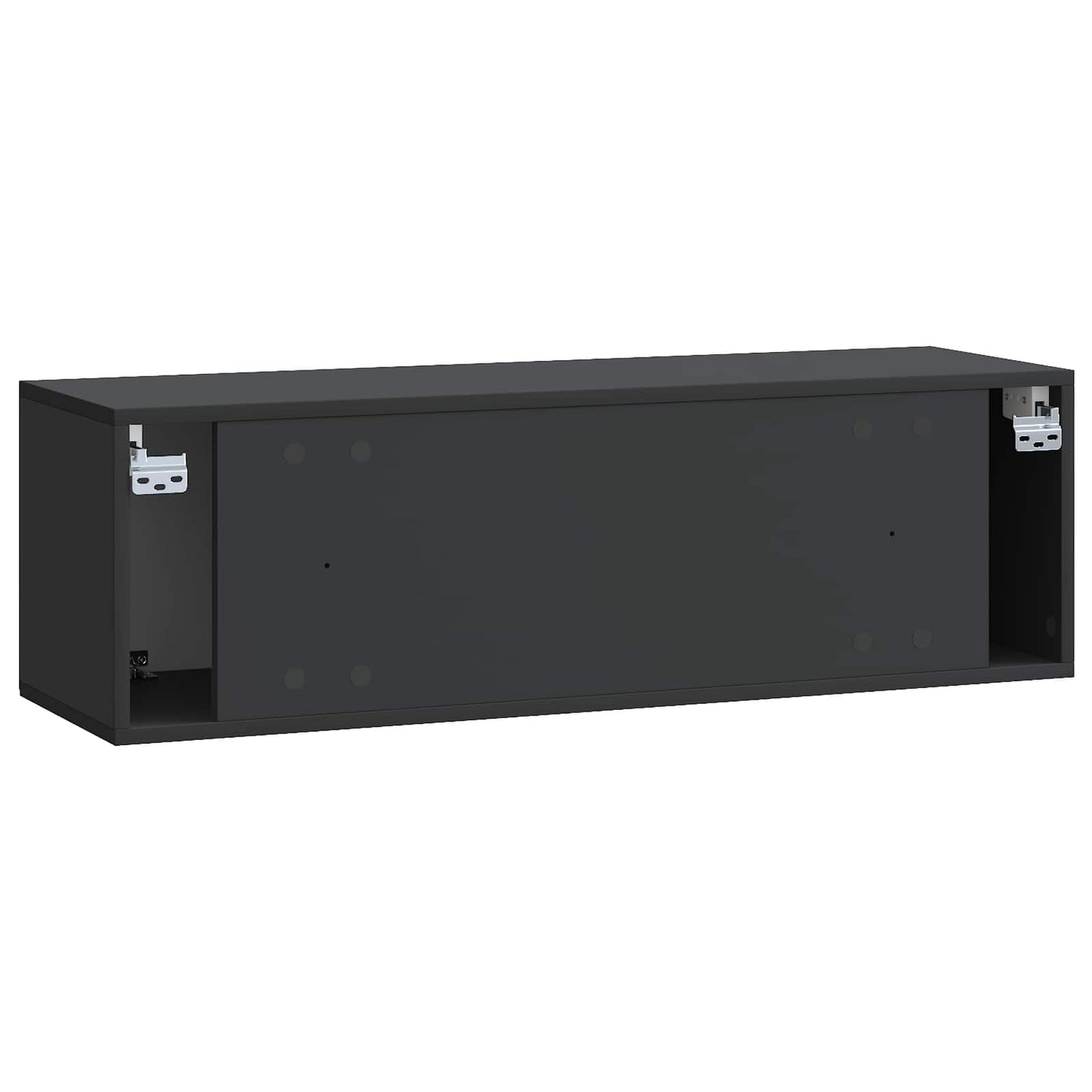 Wandbeugel TV-kast Zwart 98 x 31 x 30 cm Bewerkt hout