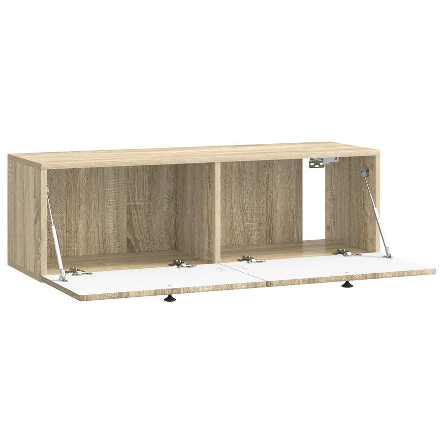 Wandbeugel TV-kast Sonoma Eiken 98 x 31 x 30 cm Bewerkt hout