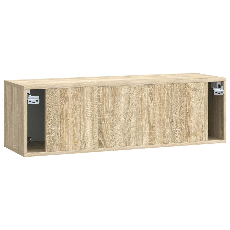 Wandbeugel TV-kast Sonoma Eiken 98 x 31 x 30 cm Bewerkt hout