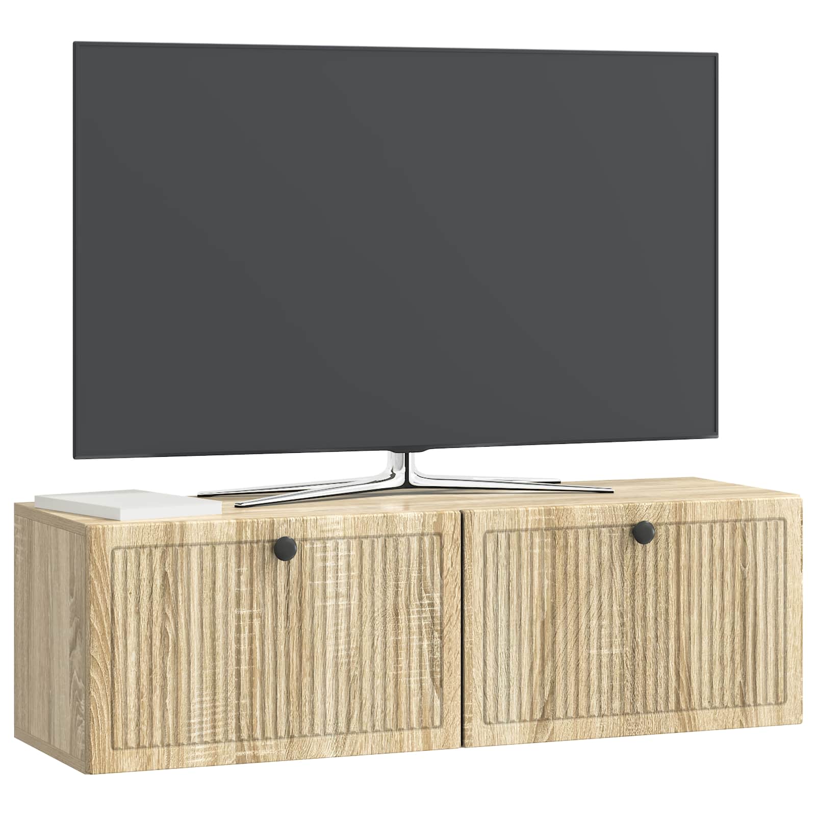 Wandbeugel TV-kast Sonoma Eiken 98 x 31 x 30 cm Bewerkt hout