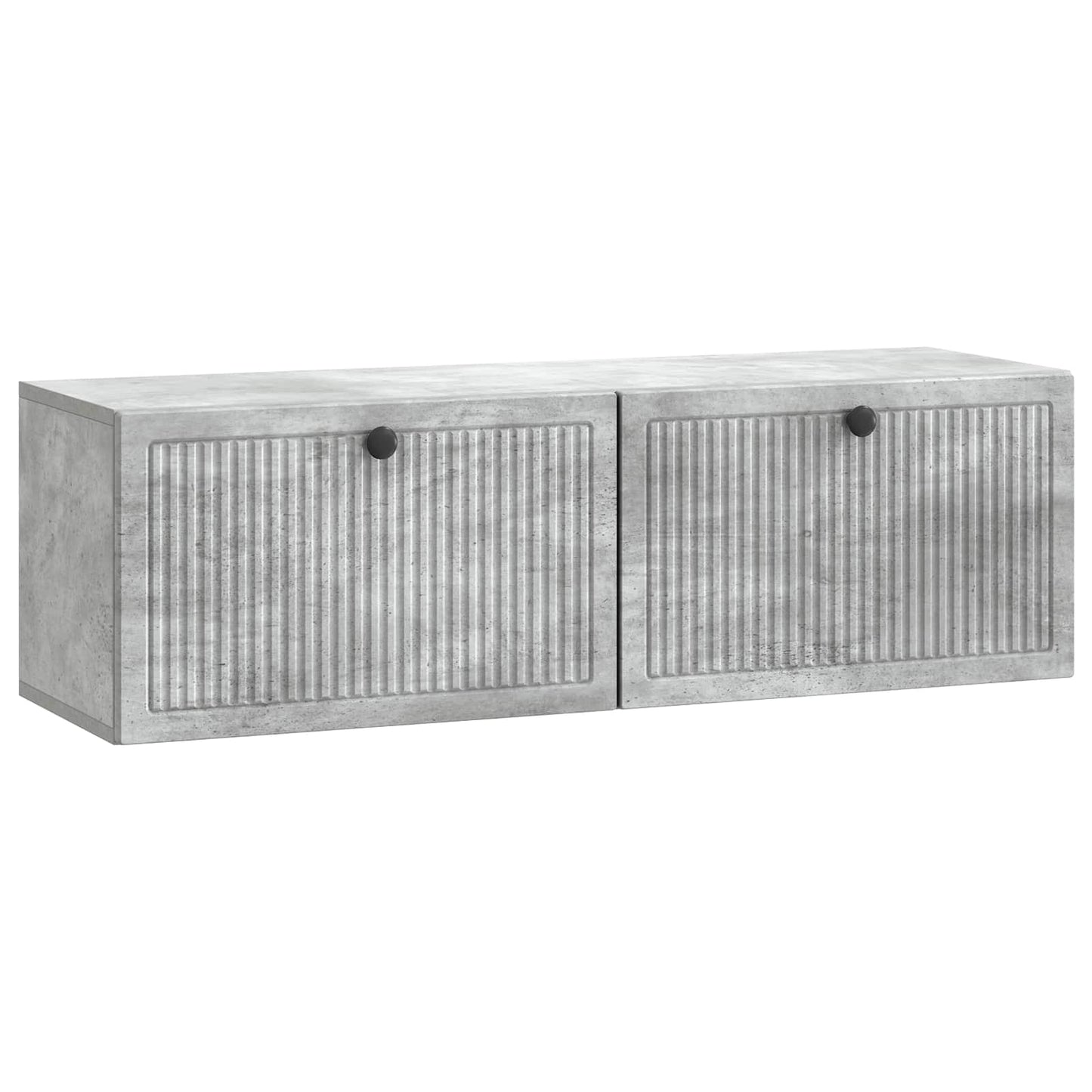Wandbeugel TV-kast Betongrijs 98 x 31 x 30 cm Bewerkt hout