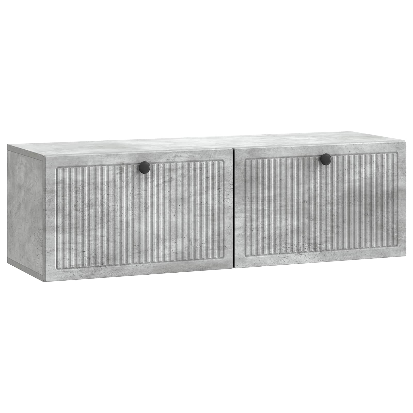 Wandbeugel TV-kast Betongrijs 98 x 31 x 30 cm Bewerkt hout