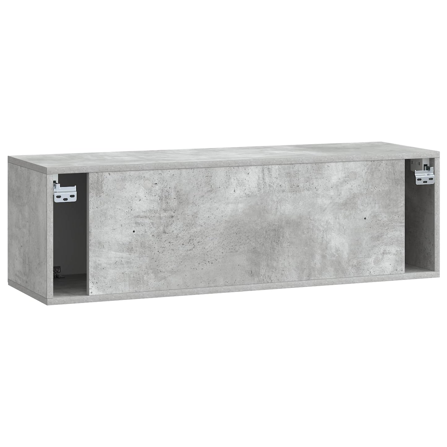 Wandbeugel TV-kast Betongrijs 98 x 31 x 30 cm Bewerkt hout