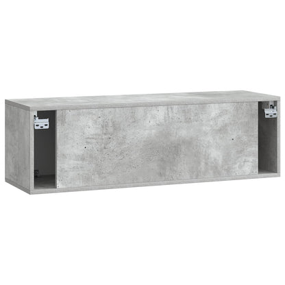 Wandbeugel TV-kast Betongrijs 98 x 31 x 30 cm Bewerkt hout