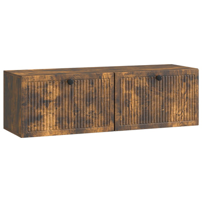 Wandbeugel TV-kast Gerookt eiken 98 x 31 x 30 cm Bewerkt hout