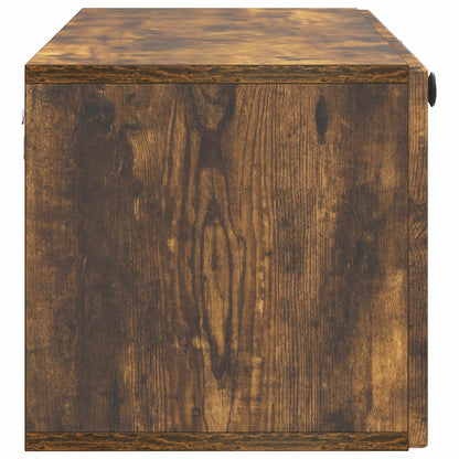Wandbeugel TV-kast Gerookt eiken 98 x 31 x 30 cm Bewerkt hout