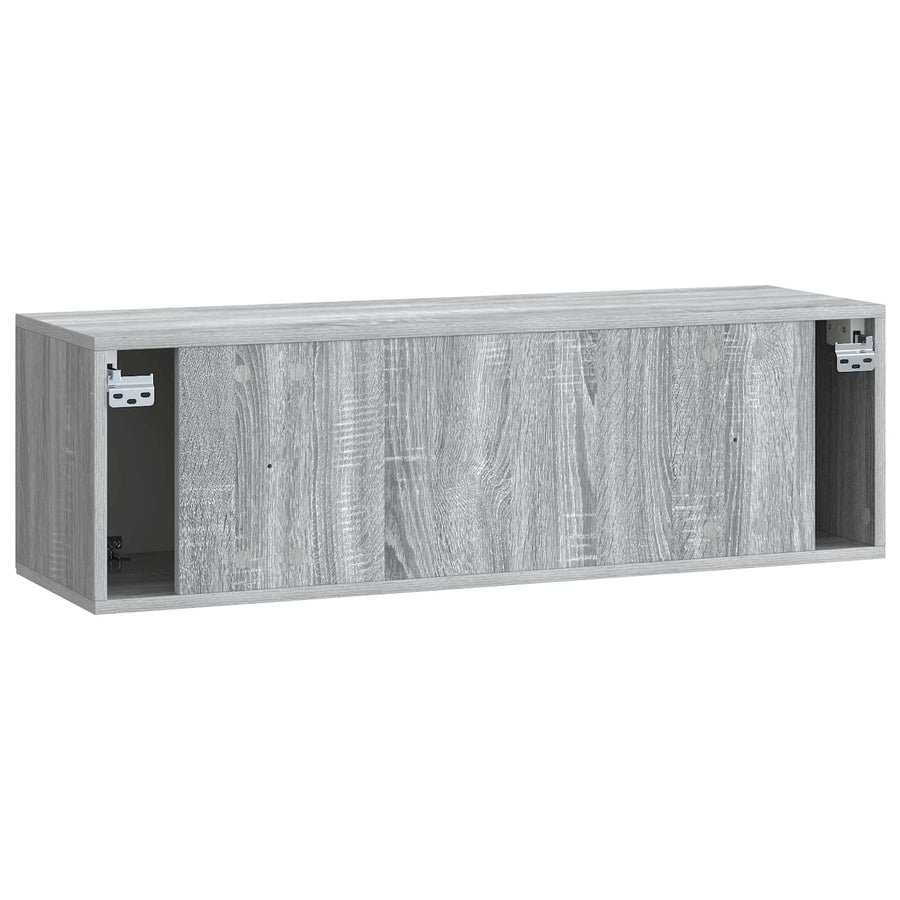 Wandbeugel TV-kast Grijs sonoma 98 x 31 x 30 cm Bewerkt hout