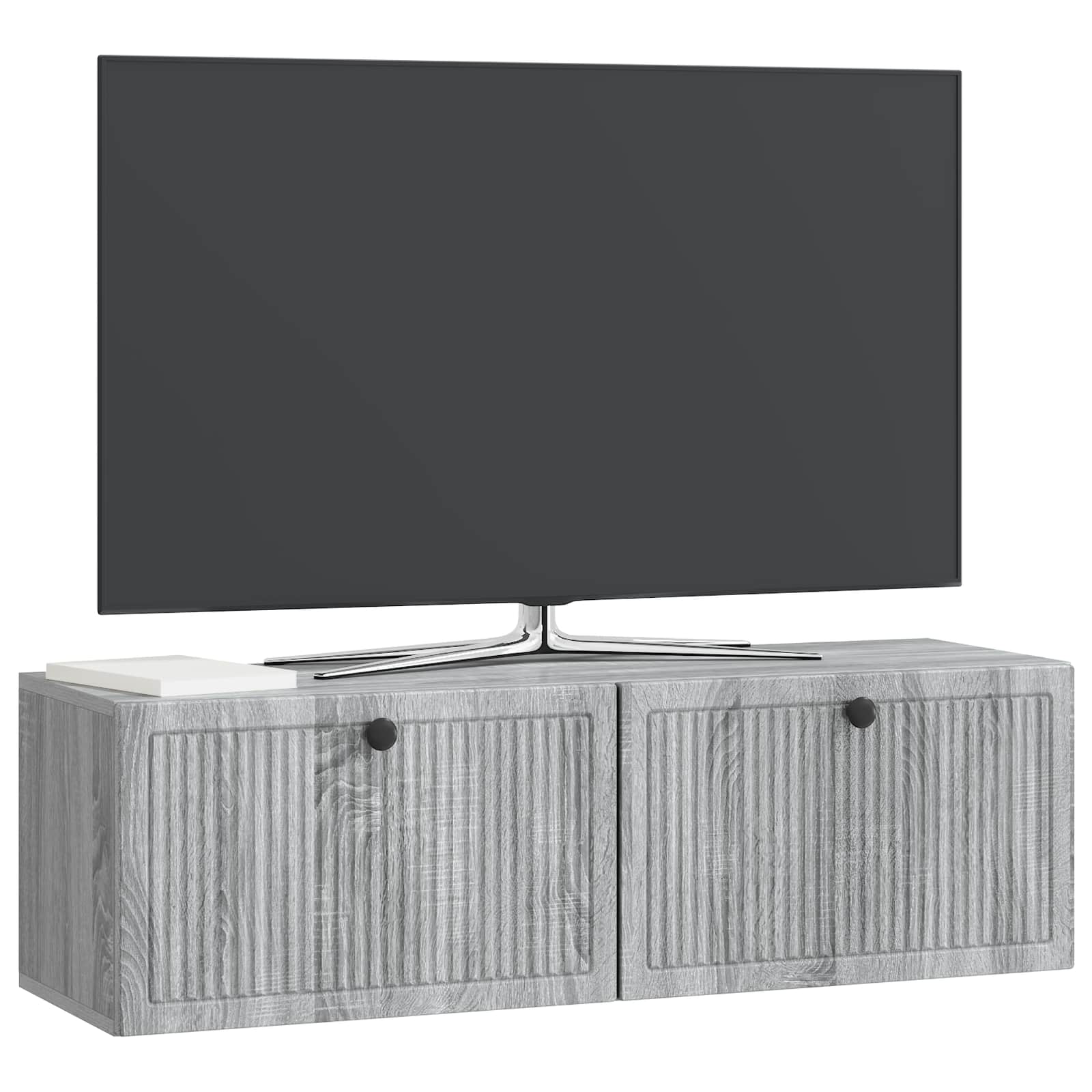 Wandbeugel TV-kast Grijs sonoma 98 x 31 x 30 cm Bewerkt hout