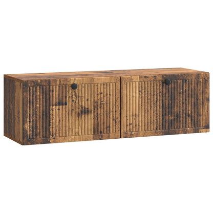 Wandbeugel TV-kast Oud hout 98 x 31 x 30 cm Bewerkt hout