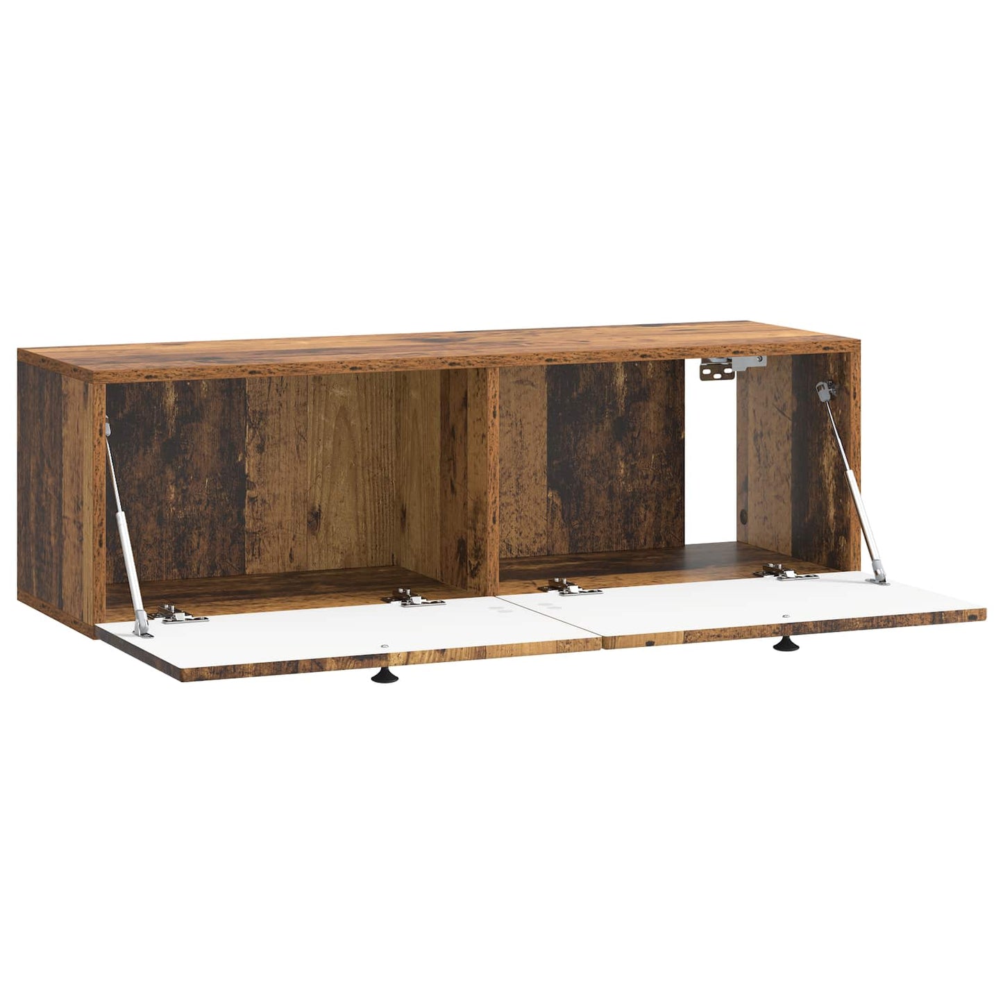 Wandbeugel TV-kast Oud hout 98 x 31 x 30 cm Bewerkt hout