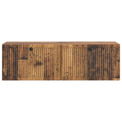 Wandbeugel TV-kast Oud hout 98 x 31 x 30 cm Bewerkt hout