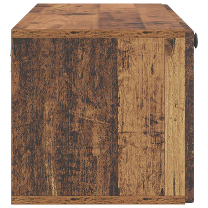 Wandbeugel TV-kast Oud hout 98 x 31 x 30 cm Bewerkt hout