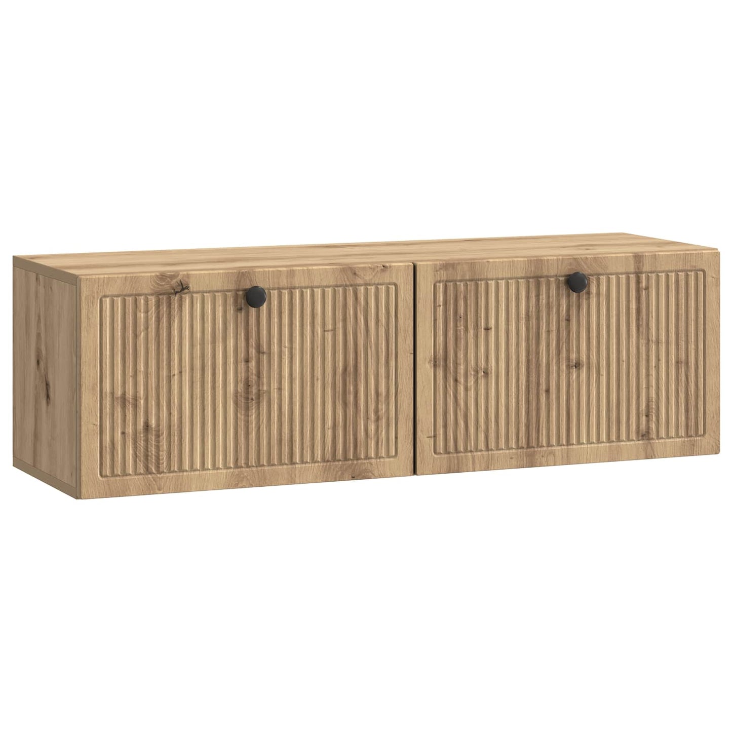 Wandbeugel TV-kast Artisanaal eiken 98 x 31 x 30 cm