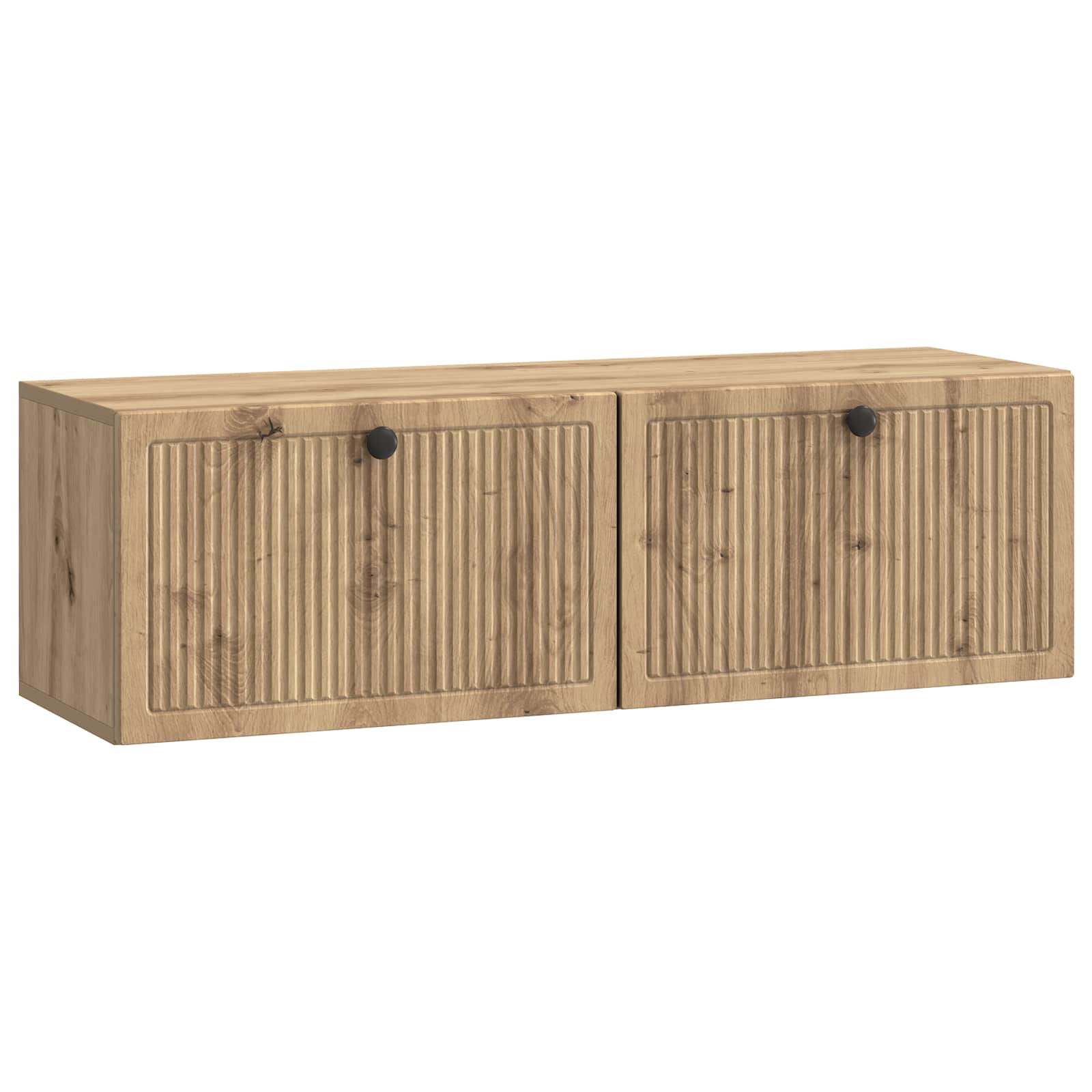 Wandbeugel TV-kast Artisanaal eiken 98 x 31 x 30 cm