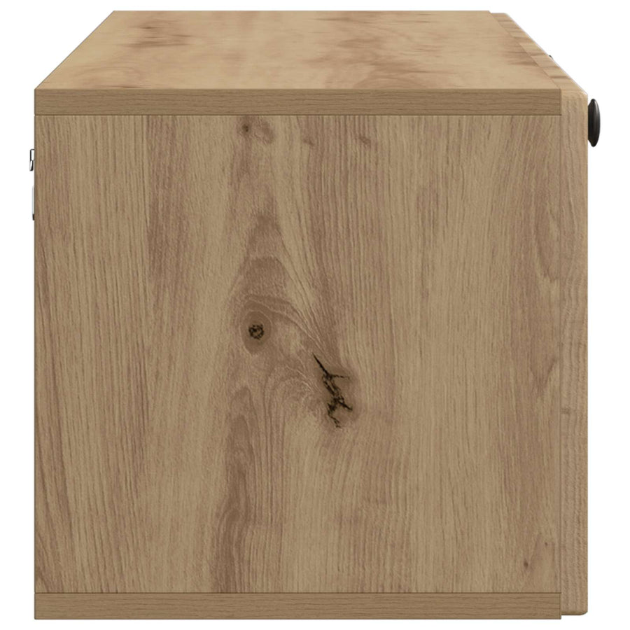 Wandbeugel TV-kast Artisanaal eiken 98 x 31 x 30 cm