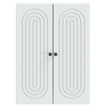 Wandkast Wit 66 x 34,5 x 90 cm Bewerkt hout