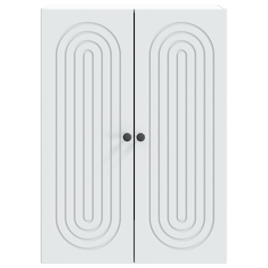 Wandkast Wit 66 x 34,5 x 90 cm Bewerkt hout