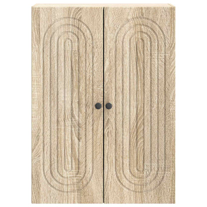 Wandkast Sonoma Eiken 66 x 34,5 x 90 cm Bewerkt hout