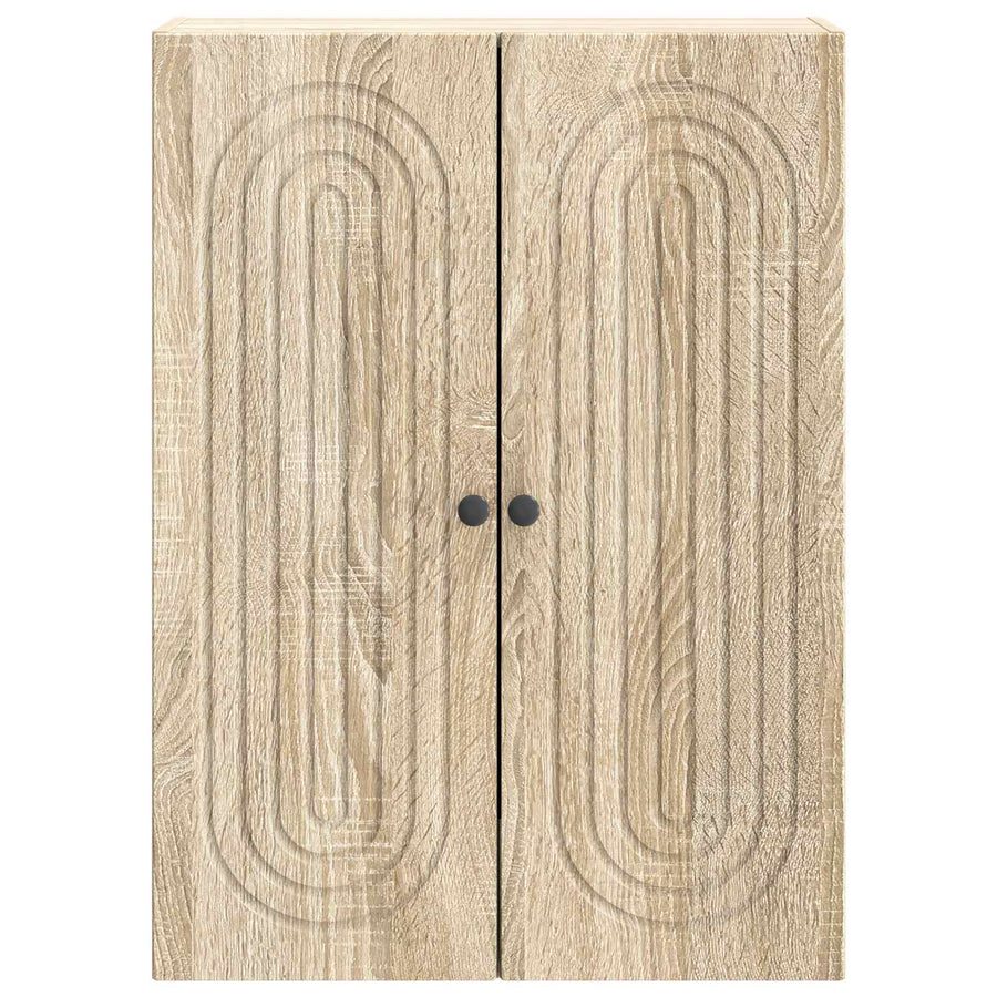 Wandkast Sonoma Eiken 66 x 34,5 x 90 cm Bewerkt hout
