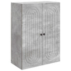 Wandkast 66x34.5x90 cm bewerkt hout betongrijs