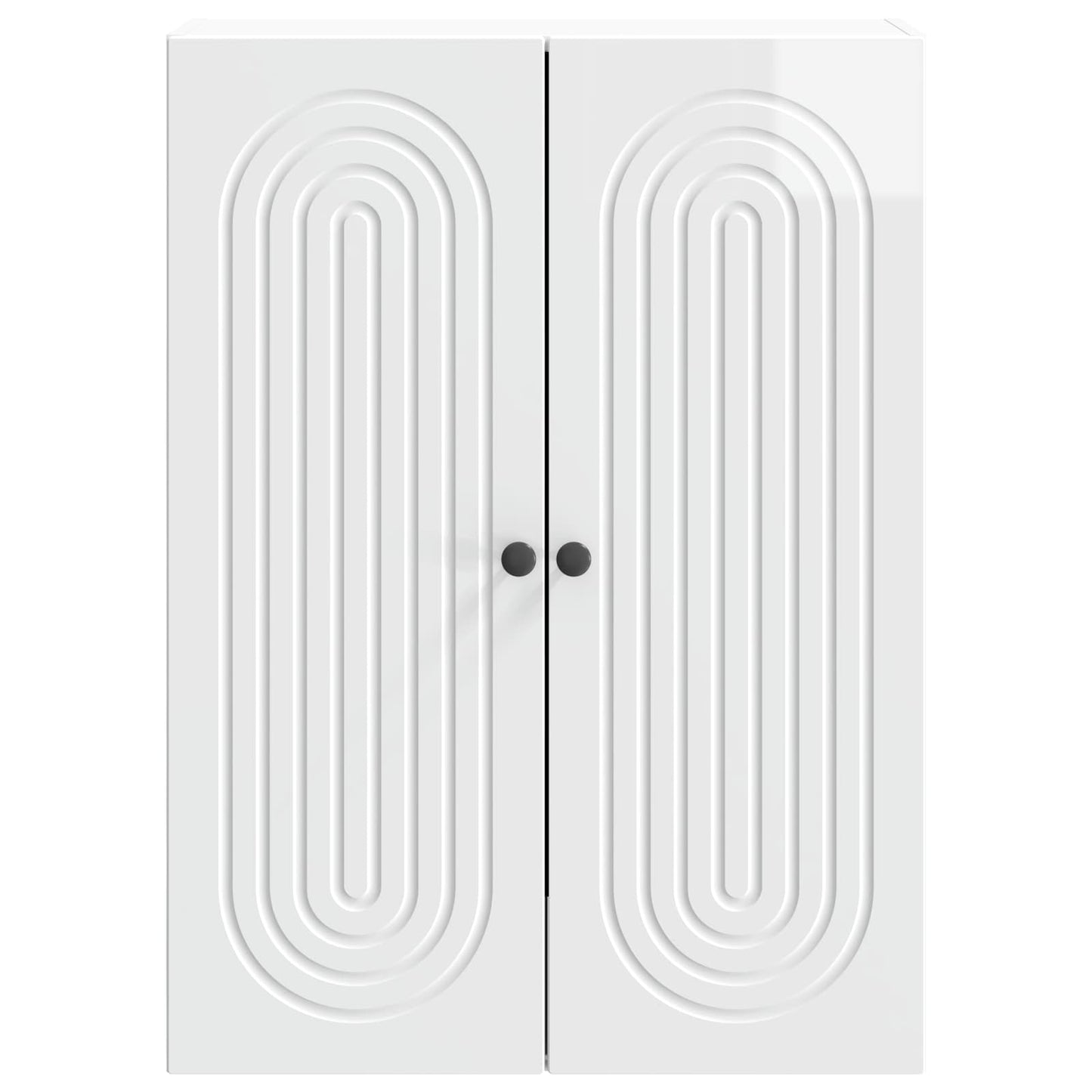 Wandkast Hoogglans Wit 66 x 34,5 x 90 cm Bewerkt hout