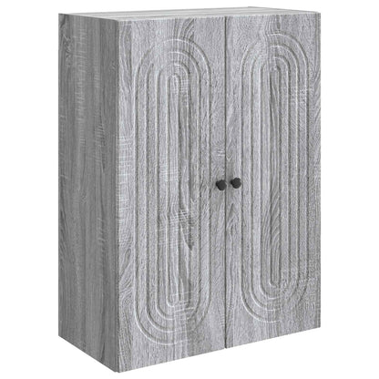 Wandkast Grijs Sonoma 66 x 34,5 x 90 cm Bewerkt hout