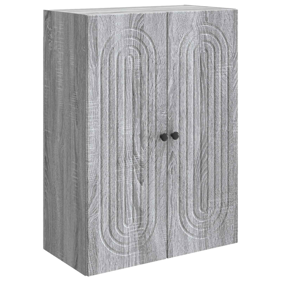 Wandkast Grijs Sonoma 66 x 34,5 x 90 cm Bewerkt hout