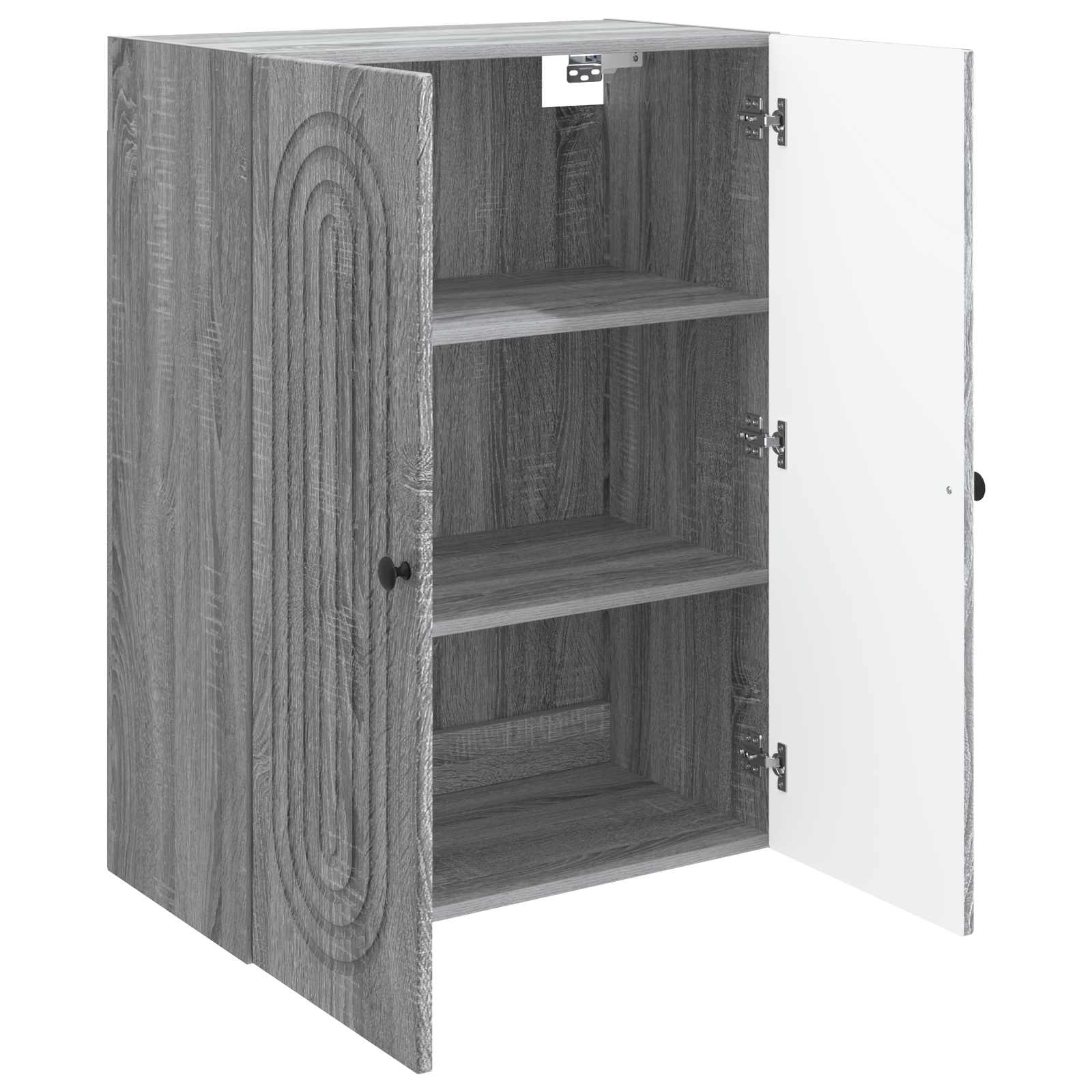 Wandkast Grijs Sonoma 66 x 34,5 x 90 cm Bewerkt hout